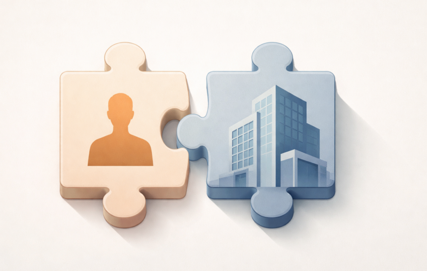 Pièces de puzzle presque réunies L’engagement peut-il s’obtenir, ou résulte-t-il d’une coïncidence de dispositions ?